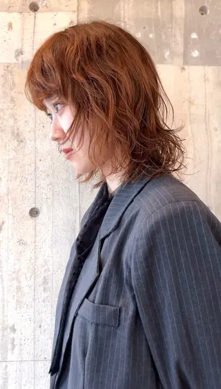 ミディアム パーマ 🍈yurina 福岡/パーマ🍈のヘアスタイル