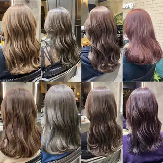 セミロング カラー 透明感カラー🌿 グレージュ🐺陽介のヘアスタイル