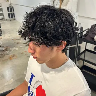パーマ メンズ メンズ清潔感のプロ 💈メンズパーマ藤田のヘアスタイル