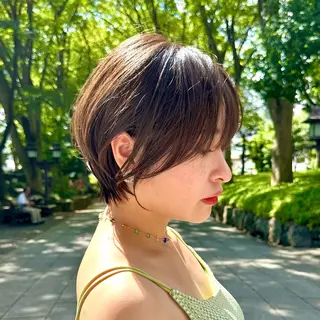 ショート 縮毛矯正/レイヤー taiga🧡のヘアスタイル