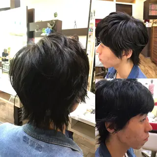 ミディアム ヘアアレンジ メンズ 赤羽、髪質改善サロン 吉野リョウスケのヘアスタイル