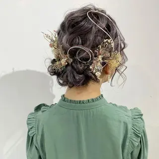 セミロング ヘアアレンジ ピンクカラー/ mana🎀のヘアスタイル