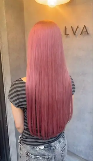 ロング ケアブリーチ🥣 縮毛矯正Ryokoのヘアスタイル