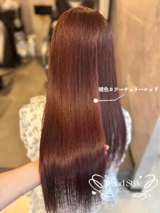 セミロング カラー 🍑ももか🍑透明感 カラー/赤羽🦋のヘアスタイル