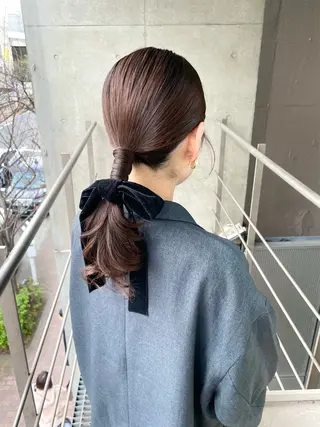 ロング ヘアアレンジ ヘアセット ✴︎Mai✴︎銀座のヘアスタイル