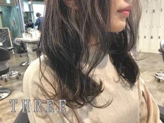 セミロング カラー パーマ ヘアアレンジ kenta GATTACAのヘアスタイル