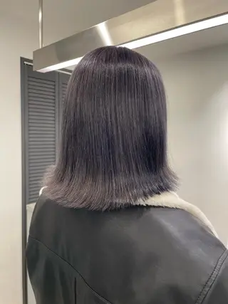 ミディアム 艶髪ハイトーンカラー kana♡のヘアスタイル