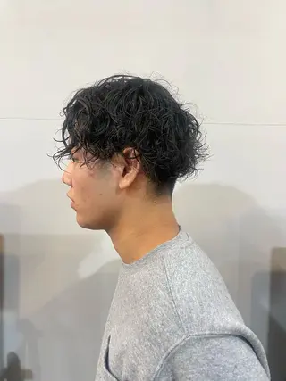 パーマ メンズ 相羽 紗音のヘアスタイル
