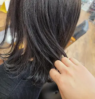 ミディアム カラー 関口 友菜のヘアスタイル