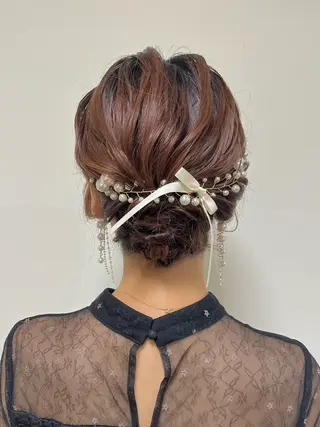 ミディアム 君山 希美のヘアスタイル