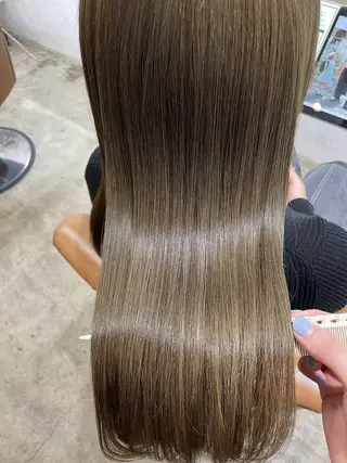 ロング カラー 髪質改善アンジュール ひかりのヘアスタイル