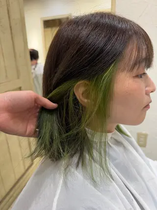 ミディアム カラー たけかわ みずきのヘアスタイル