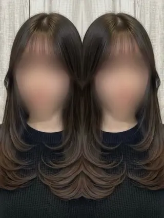 ロング カラー 🩵レイヤー✖︎ 髪質改善🩵リョウヤのヘアスタイル