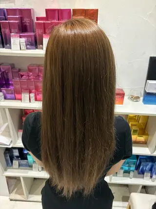 ロング カラー 炭酸スパ ケアカラー Terryのヘアスタイル