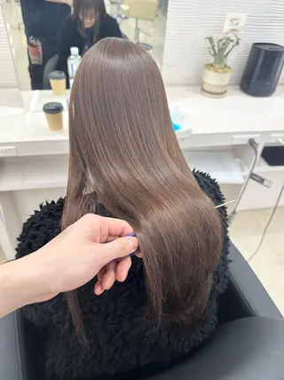 ロング XELM/Aoi/ /高崎/ハイトーン/のヘアスタイル