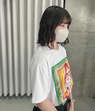 ショート パーマ ボブパーマコテ巻き風 パーマNo1深江秀平のヘアスタイル