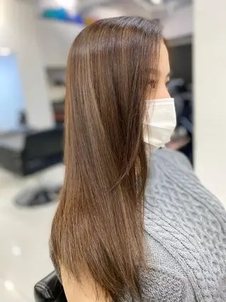 ロング カラー レイヤーカット 赤み消し　店長/大和のヘアスタイル