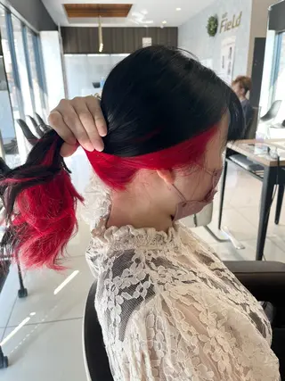 セミロング カラー LiTA長嶺 小佐井悠未のヘアスタイル