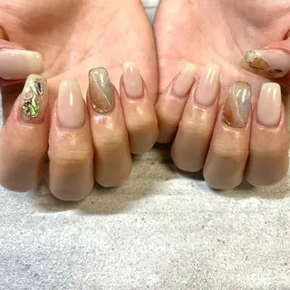 ミディアム カラー パーマ ヘアアレンジ メンズ キッズ ネイル マツエク・マツパ アイブロウ 今福鶴見ネイル 8(エイト)のネイルデザイン