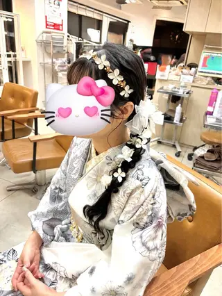 ヘアアレンジ ギャルエクステ/横浜 ハイトーン/なつみのヘアスタイル