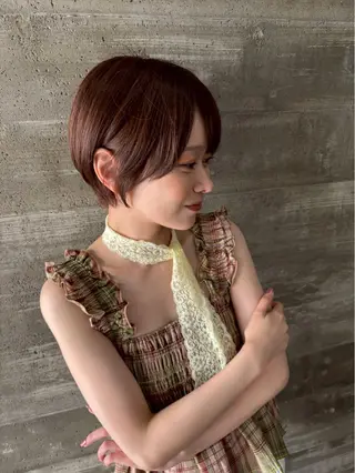 ショート カラー 🕊️池袋美容室🌳 albero武田藍花のヘアスタイル