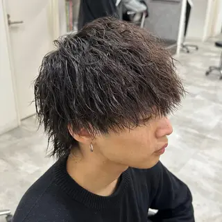 ショート パーマ 💎Dia🔥Kai メンズカット/あま市のヘアスタイル