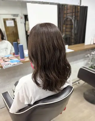 セミロング パーマ 髪質改善shoma mikiのヘアスタイル