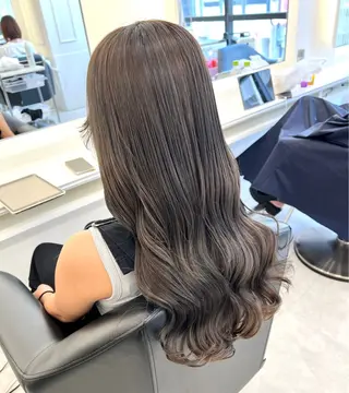 ロング カラー NANO/ ブリーチ×レイヤーのヘアスタイル