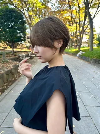 ショート 縮毛矯正/レイヤー taiga🧡のヘアスタイル