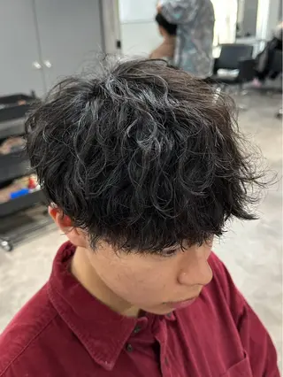 パーマ メンズ 【縮毛矯正】 璃音のヘアスタイル