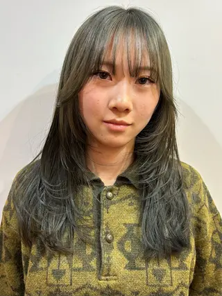 ロング 丸山 彩也夏のヘアスタイル