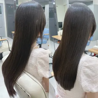 ロング 髪質改善✨艶髪カラー 縮毛矯正✨有田仁志のヘアスタイル