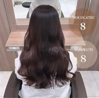 ロング 縮毛矯正/髪質改善 継続する美髪のヘアスタイル