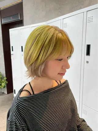 ショート カラー limit ユイカ/ ハイトーンカラー💫のヘアスタイル