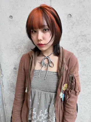 ミディアム カラー yuuna/ レイヤーカット🎀のヘアスタイル