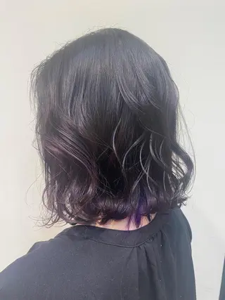 ミディアム カラー 艶•透明感カラー フィーシーのヘアスタイル