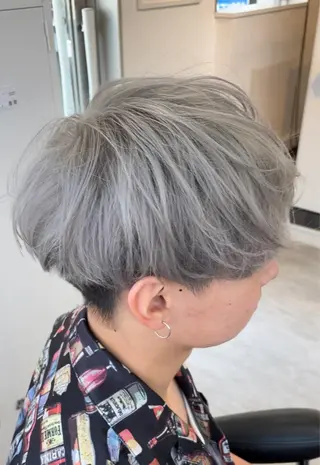 ショート カラー メンズ 町田No.1パーマ 特化✂︎小杉澪生のヘアスタイル