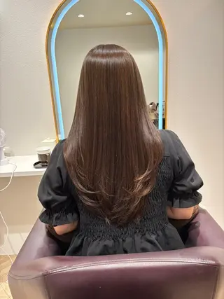 ロング デジタルパーマ特化 杉浦 夏生のヘアスタイル