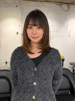 ミディアム 🪐hikari /切りっぱなしボブのヘアスタイル