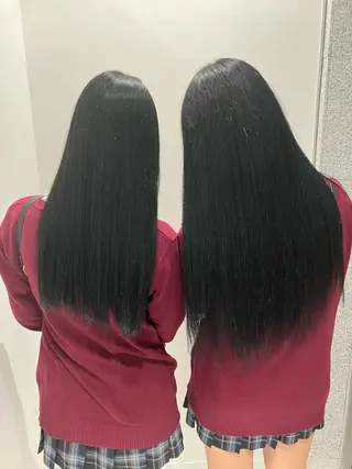 ロング カラー ヘアアレンジ 💓色落ちまで綺麗な 垢抜けカラー💓のヘアスタイル