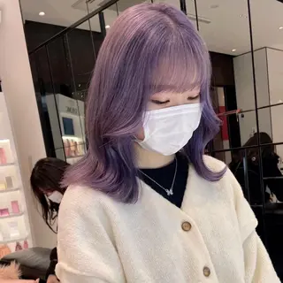 ミディアム カラー 相川 愛実のヘアスタイル