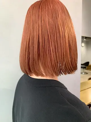 ミディアム カラー ボブパーマコテ巻き風 パーマNo1深江秀平のヘアスタイル