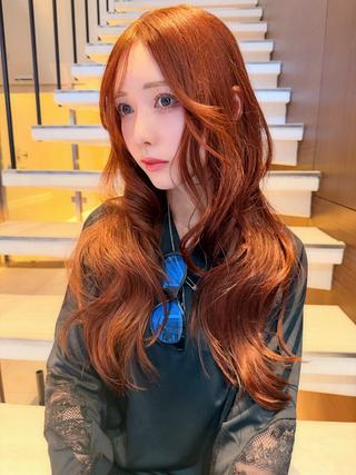 セミロング カラー AiM 大名　似合わせカットのヘアスタイル