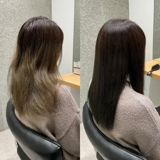 ミディアム カラー 髪質改善ヘアケア 艶髪特化/上田のヘアスタイル