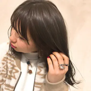 ミディアム カラー 艶髪育成サロン 京橋　shinのヘアスタイル