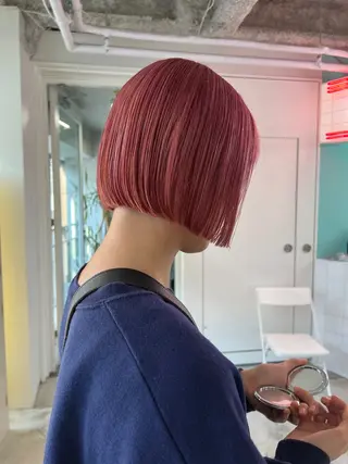 ショート カラー 朝が楽になるパーマ /ミリヤのヘアスタイル