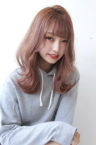 セミロング ヘアアレンジ カラー 💎lino _by _ACNE💎 🧸のヘアスタイル