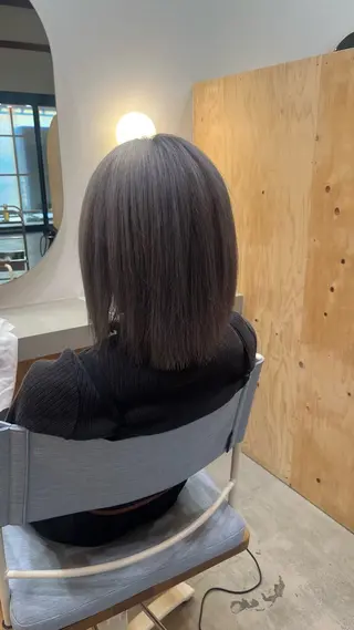 カラー 透明感カラー 結羽愛のヘアスタイル