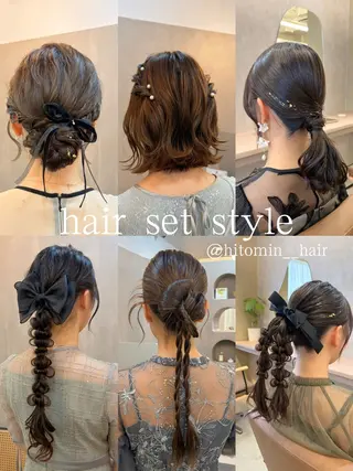 ヘアアレンジ ひとみ🎀美髪矯正 ×透明感カラーのヘアスタイル