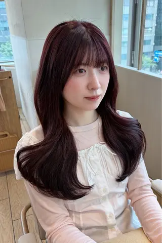 ロング 似合わせカット⌇ヘア セット⌇A i‎🤍のヘアスタイル